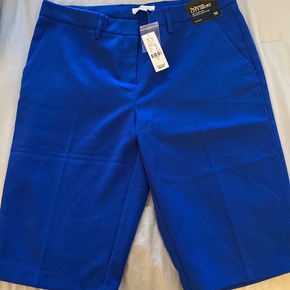 Royal Blue NEW New York & Co Bermuda Shorts size 10